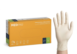 Rękawiczki lateksowe bezpudrowe - medyczne Zarys easyCARE