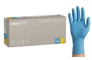 Rękawiczki nitrylowe z przedłużonym mankietem - Zarys easyCARE