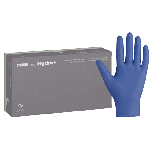 Rękawice nitrylowe z warstwą pielęgnacyjno - nawilżającą