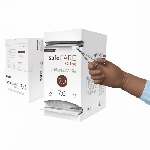 Rękawice chirurgiczne lateksowe Zarys safeCARE Ortho