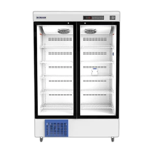 Lodówka laboratoryjna BIOBASE BPR-5V650 (656 l, 2–8°C, drzwi szklane)