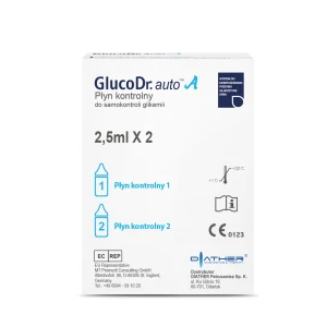 Płyny kontrolne GlucoDr. auto A, zestaw 2 szt. (poziom 1 i 2)
