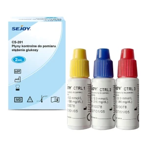 Płyny kontrolne Sejoy CS-201 – zestaw 3 poziomy